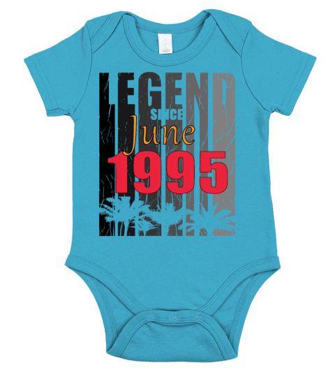1995 vintage born in June gift Short Sleeve Baby One-Piece