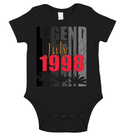 1998 July vintage born gift Short Sleeve Baby One-Piece