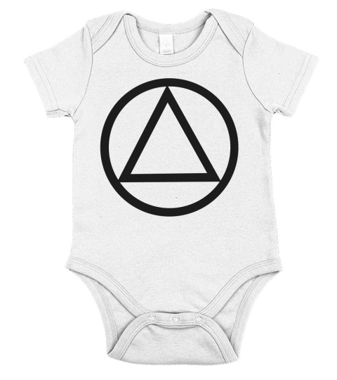 AA 12 Step Unity Service Recovery Logo T-Shirt Short Sleeve Baby One-Piece