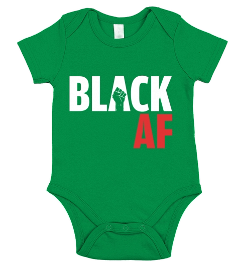 AF Black Short Sleeve Baby One-Piece