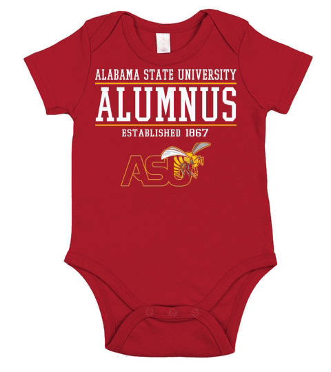 Alabama State University Alumnus Short Sleeve Baby One-Piece