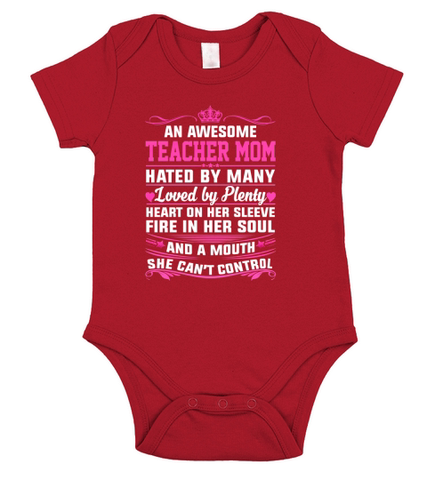 Awesome TEACHER MOM Best Shirts For Women Short Sleeve Baby One-Piece