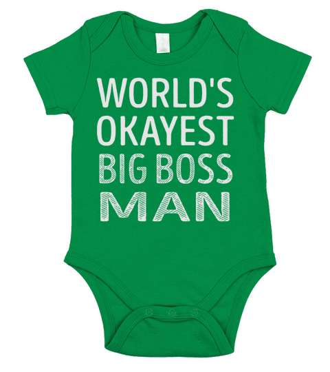 Big Boss Man Short Sleeve Baby One-Piece