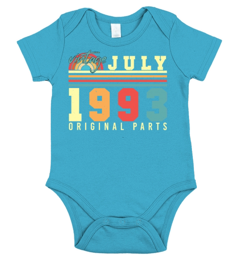 Birth Year 1993 July Short Sleeve Baby One-Piece