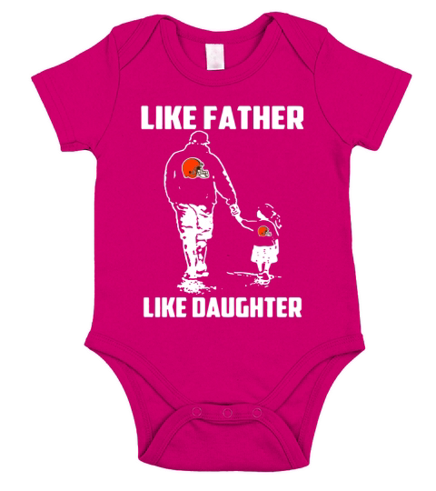 Browns like father like daughter Short Sleeve Baby One-Piece