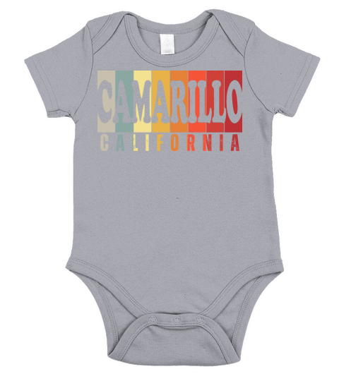 Camarillo California CA Retro 70s 80s 90s Vintage Short Sleeve Baby One-Piece