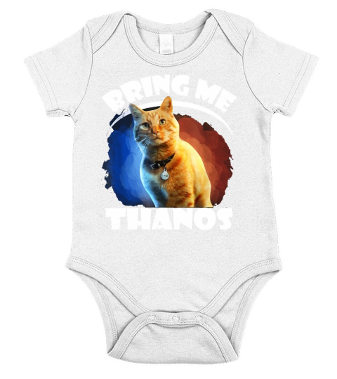 Cat bring me Thanos shirt Short Sleeve Baby One-Piece