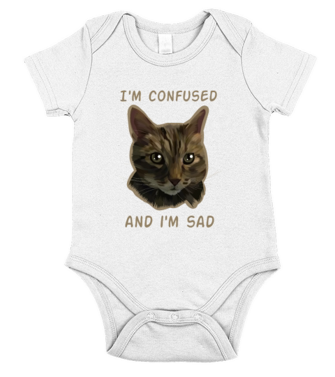 cat cute Short Sleeve Baby One-Piece