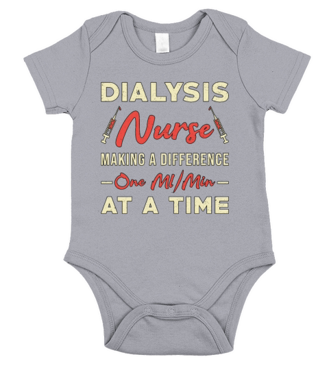 Dialysis Technician Nurse Nephrology Dialysis Tech Short Sleeve Baby One-Piece