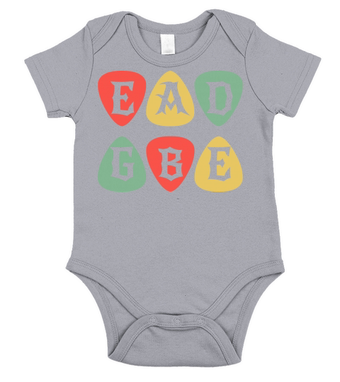 EADGBE Guitar Tuning - Vintage Musician Guitarist Short Sleeve Baby One-Piece