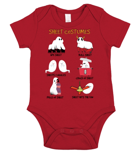 Funny Sheet Costumes Ghost Halloween Sheet Costume Short Sleeve Baby One-Piece