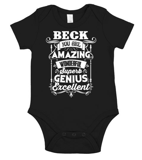 Funny Vintage Tshirt for BECK Short Sleeve Baby One-Piece