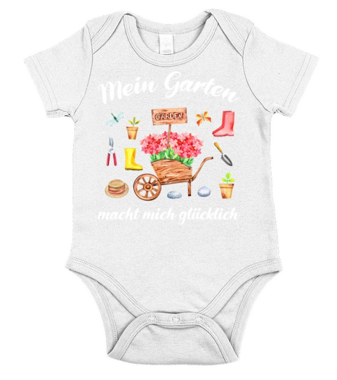 Garden Quote Hobby Gardener Gift Idea Short Sleeve Baby One-Piece