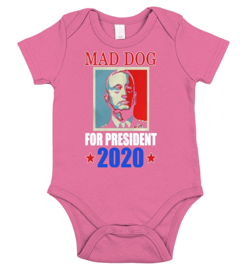 General Mad Dog Mattis Knifehands For President 2020 T-shirt Short Sleeve Baby One-Piece