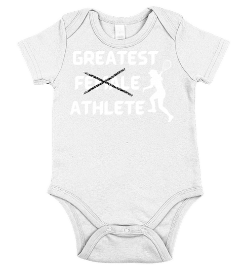 Greatest Female Athlete Short Sleeve Baby One-Piece