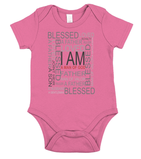 I AM A MAN OF GOD T SHIRT Short Sleeve Baby One-Piece