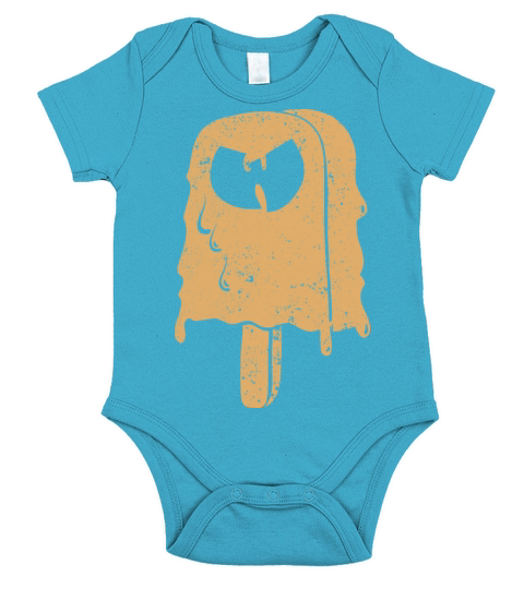 icecream wutang light brown Short Sleeve Baby One-Piece