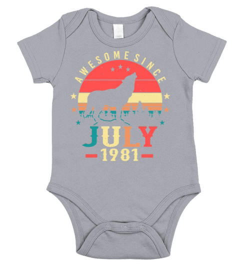In July 1981 Vintage Short Sleeve Baby One-Piece