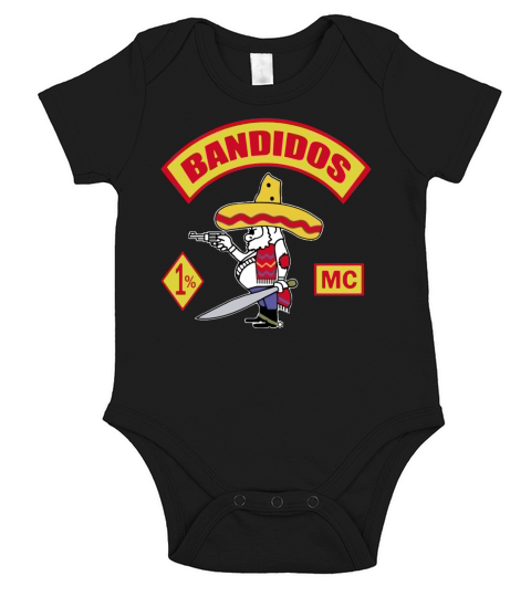 LIMITED EDITION BANDIDOS MOTORCYCLE CLUB - MENS T-SHIRT Short Sleeve Baby One-Piece