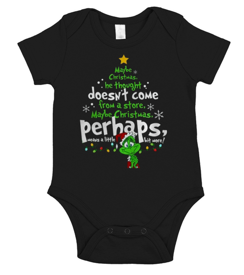Maybe Christmas Perhaps Means A Little Bit More Short Sleeve Baby One-Piece