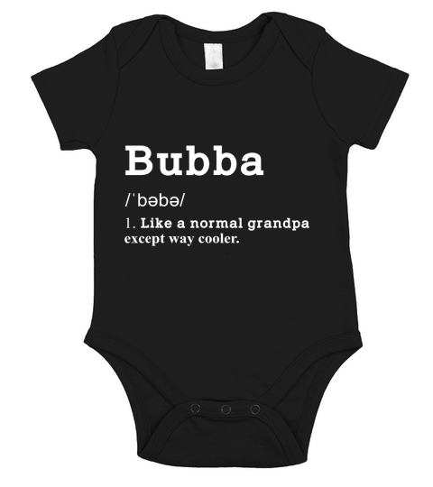Mens Grandpa Bubba Funny Definition T Shirt Fathers Day Gifts Short Sleeve Baby One-Piece