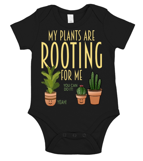 My Plants Are Rooting For Me Short Sleeve Baby One-Piece