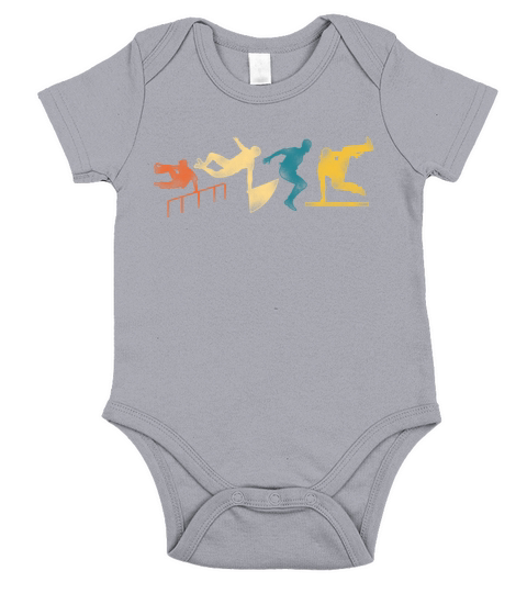 Parkour Free Running Traceur Retro Short Sleeve Baby One-Piece