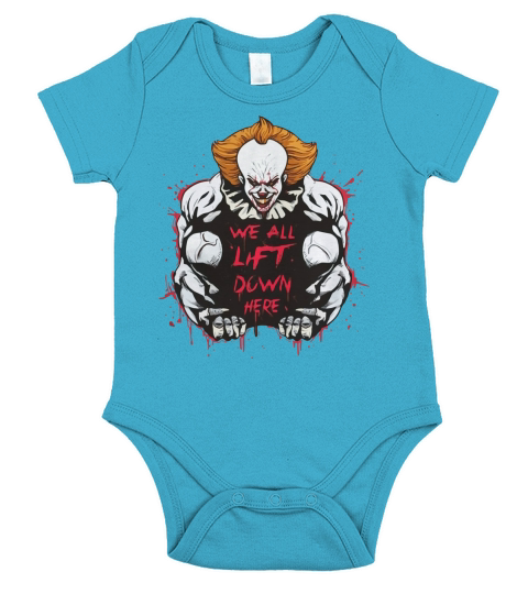 Pennywise IT We all Lift down here Short Sleeve Baby One-Piece