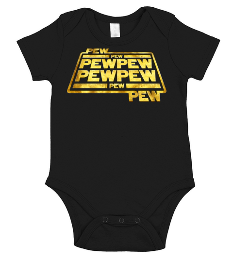 Pew Pew Pew Short Sleeve Baby One-Piece