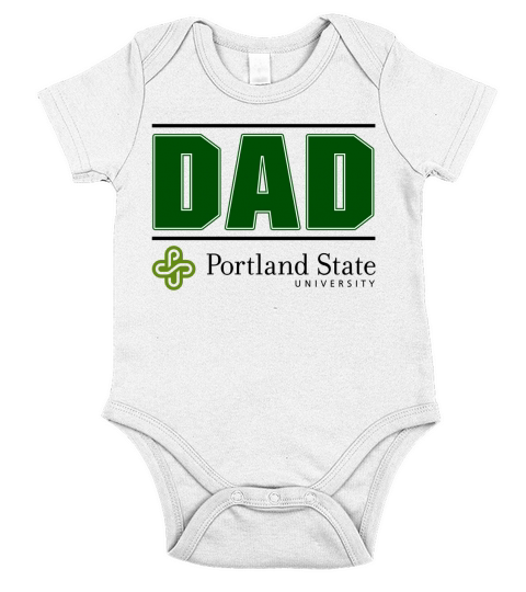 Portland State University Proud Dad Parents Day 2020 Short Sleeve Baby One-Piece
