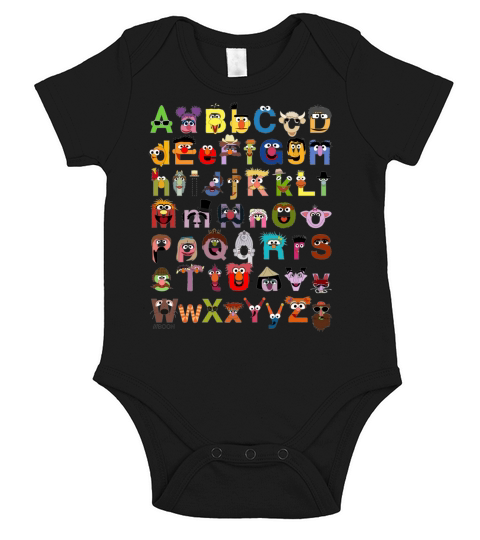 Sesame Street Alphabet Short Sleeve Baby One-Piece