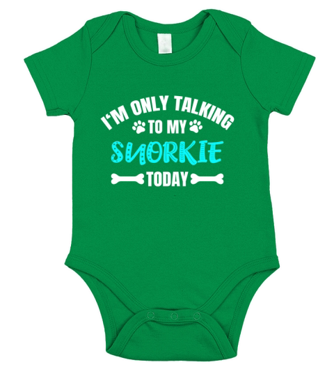 Snorkie Owner Short Sleeve Baby One-Piece