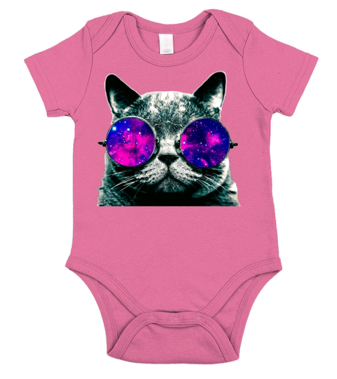 Space cat Short Sleeve Baby One-Piece