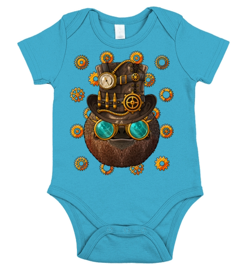 Steampunk Sloth Medieval Victorian Steam Powered A Short Sleeve Baby One-Piece