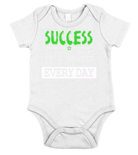 Success Is Never Owned Its Rented Short Sleeve Baby One-Piece