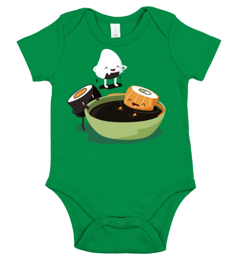Sushi Soy Bath Short Sleeve Baby One-Piece