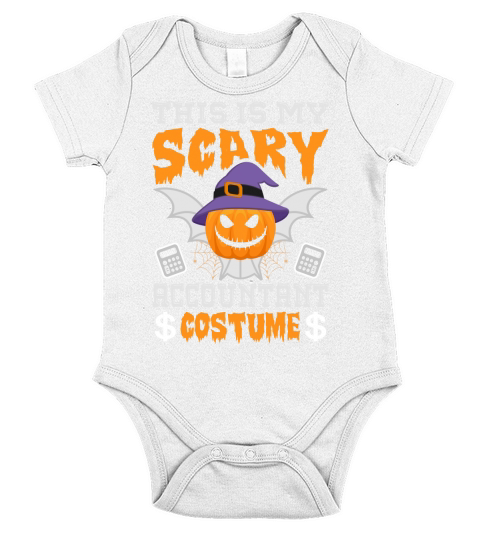 This Is My Scary Accountant Halloween Costume Short Sleeve Baby One-Piece