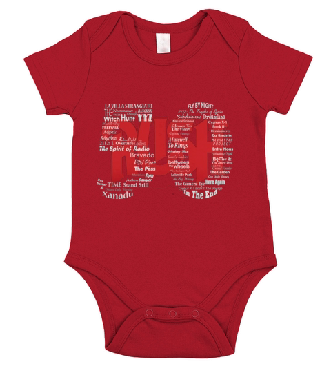 Top 50 songs of Rush band Short Sleeve Baby One-Piece
