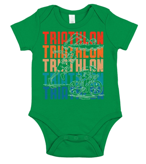 Triathlon Swim Bike Run Sportman Fitness Short Sleeve Baby One-Piece