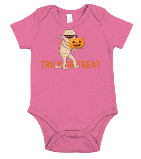 Trick or Treat mummy Short Sleeve Baby One-Piece