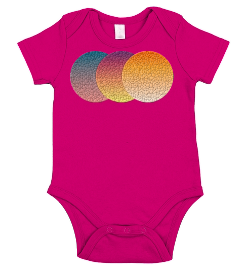 Triple Sunset Tiles Short Sleeve Baby One-Piece