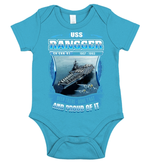 USS Ranger Short Sleeve Baby One-Piece