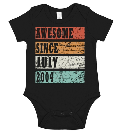 Year of construction 2004 July born gift idea Short Sleeve Baby One-Piece