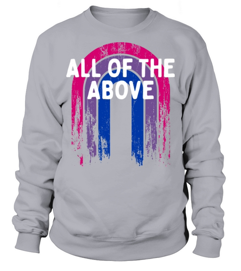 All of the Above Bisexual LGBTQ Bi Pride Sweatshirt Unisex
