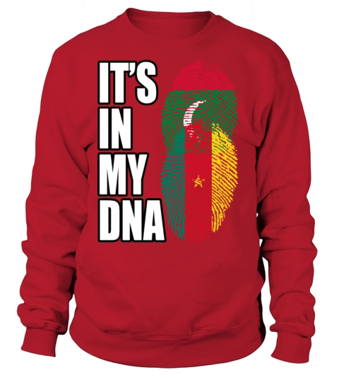 Maldivian And Cameroonian Mix Heritage DNA Flag Sweatshirt Unisex