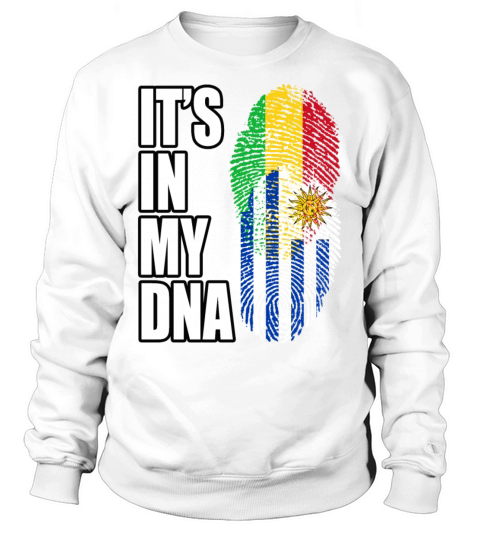 Malian And Uruguayan Mix Heritage DNA Flag Sweatshirt Unisex