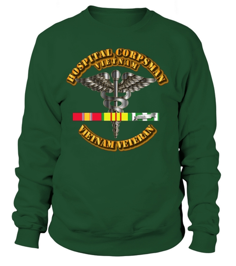 navy-hospital-corpsman-w-vietnam-svc-ribbons Sweatshirt Unisex