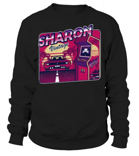 Sharon Funny Personalized Vintage Gamer 80s 90s Sweatshirt Unisex