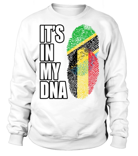 Tanzanian And Belgian Vintage Heritage DNA Flag Sweatshirt Unisex