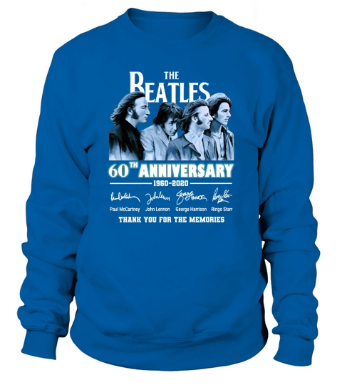 The Beatles 60th anniversary 1960-2020 signatures shirt Sweatshirt Unisex